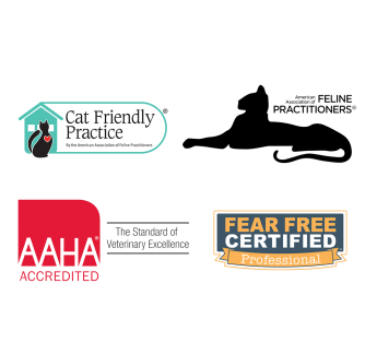 AAHA, AAFP, FearFree, Cat Friendly Logos